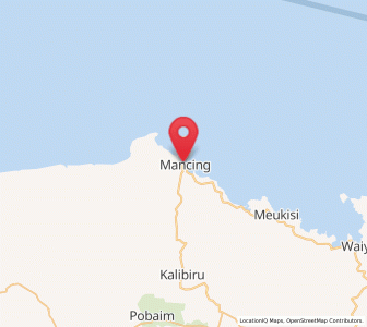 Map of Demta, Papua
