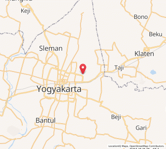 Map of Depok, Yogyakarta