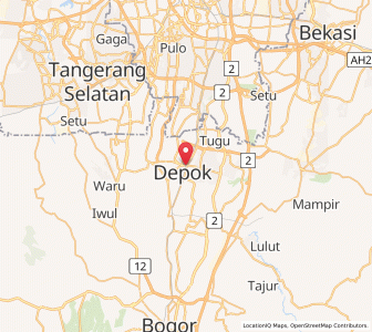 Map of Kota Depok, West Java