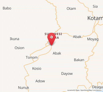 Map of Dumoga, North Sulawesi