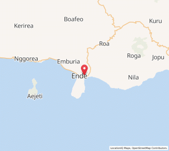 Map of Kota Ende, East Nusa Tenggara