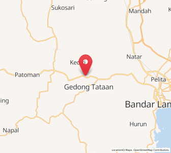 Map of Gadingrejo, Lampung