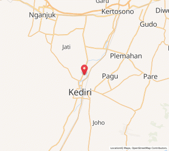 Map of Gampengrejo, East Java