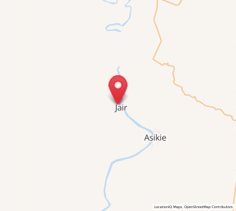 Map of Getentiri, South Papua