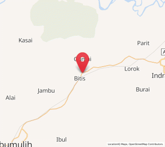 Map of Glumbang, South Sumatra