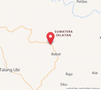 Peta Gunungmenang, Sumatera Selatan