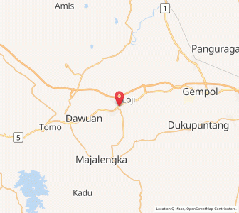 Map of Jatiwangi, West Java