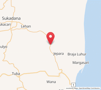 Map of Jepara, Lampung