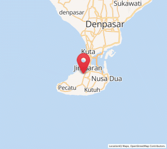 Map of Jimbaran, Bali