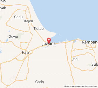 Map of Juwana, Central Java