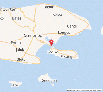 Map of Kalianget, East Java