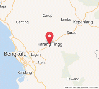 Map of Karang Tinggi, Bengkulu