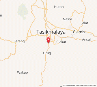 Map of Kawalu, West Java