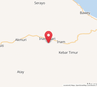 Map of Kebar, Southwest Papua