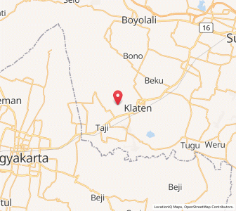 Map of Kebonarun, Central Java