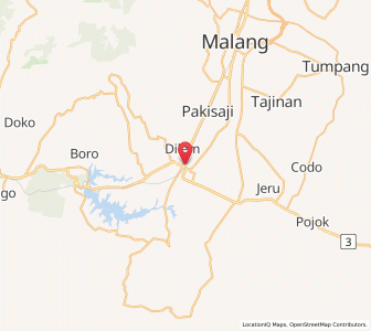 Map of Kepanjen, East Java