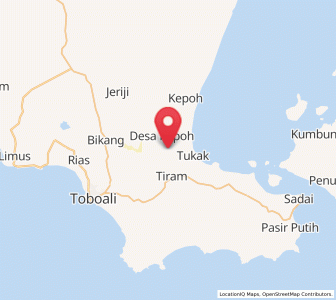 Map of Kepoh, Bangka–Belitung Islands