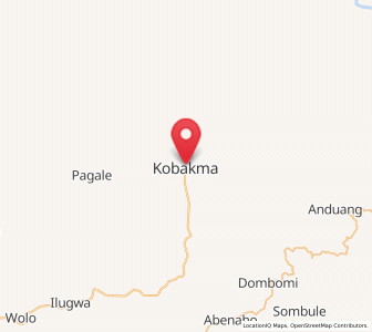 Map of Kobakma, Highland Papua