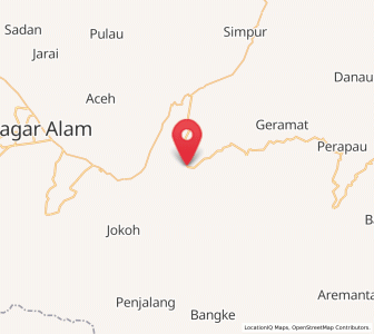 Map of Kotaagung, South Sumatra