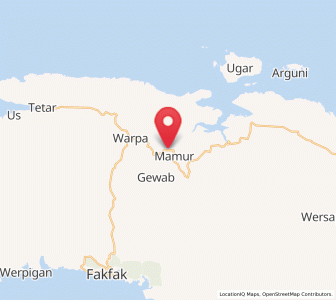 Peta Kramongmongga, Papua Barat