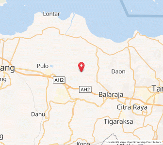 Map of Kresek, West Java