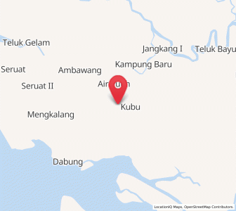 Map of Kubu, West Kalimantan