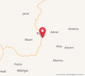 Map of Kumurkek, Southwest Papua