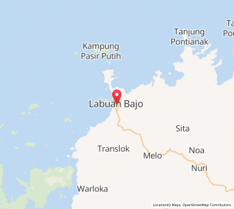 Map of Labuanbajo, East Nusa Tenggara