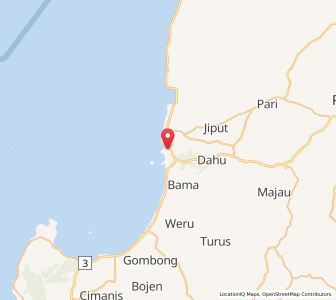 Map of Labuan, Banten