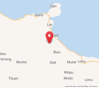 Map of Lamadong, Central Sulawesi