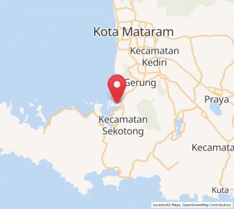 Map of Lembar, West Nusa Tenggara