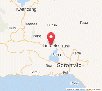 Map of Limboto, Gorontalo