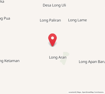 Map of Long Pujungan, North Kalimantan