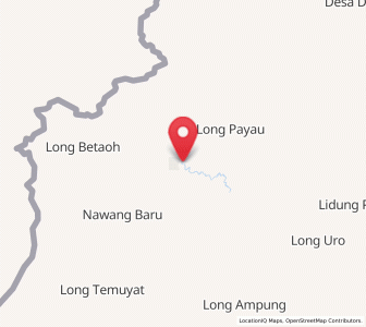 Map of Longnawang, North Kalimantan