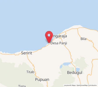 Map of Lovina, Bali