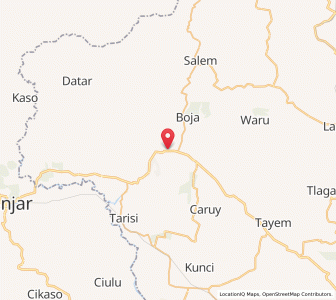 Map of Majenang, Central Java