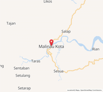 Map of Malinau, North Kalimantan