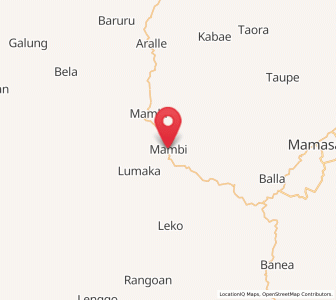 Map of Mambi, West Sulawesi