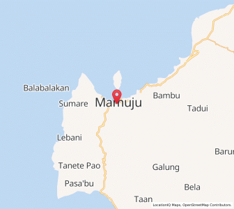 Map of Mamuju, West Sulawesi