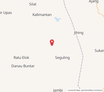 Map of Manismata, West Kalimantan