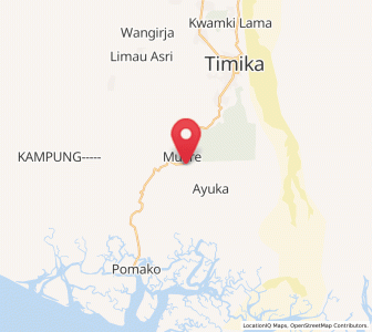 Map of Mapurujaya, Central Papua