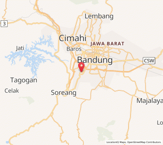 Map of Margahayukencana, West Java