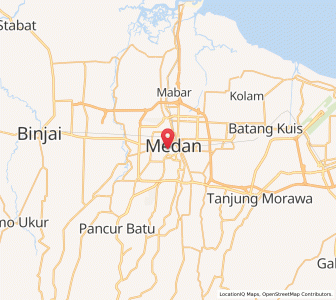 Map of Kota Medan, North Sumatra
