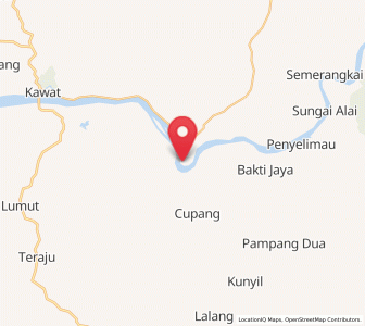 Map of Meliau, West Kalimantan