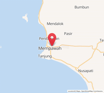 Peta Mempawah, Kalimantan Barat