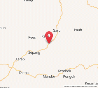 Map of Menjalin, West Kalimantan