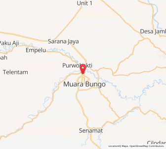 Map of Muara Bungo, Jambi