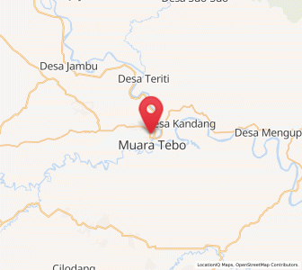 Peta Muara Tebo, Jambi