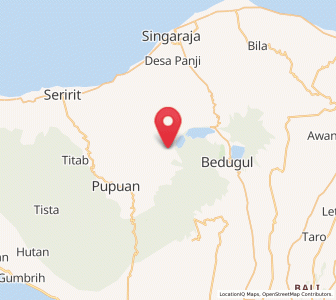Map of Munduk, Bali