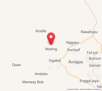 Map of Muting, South Papua